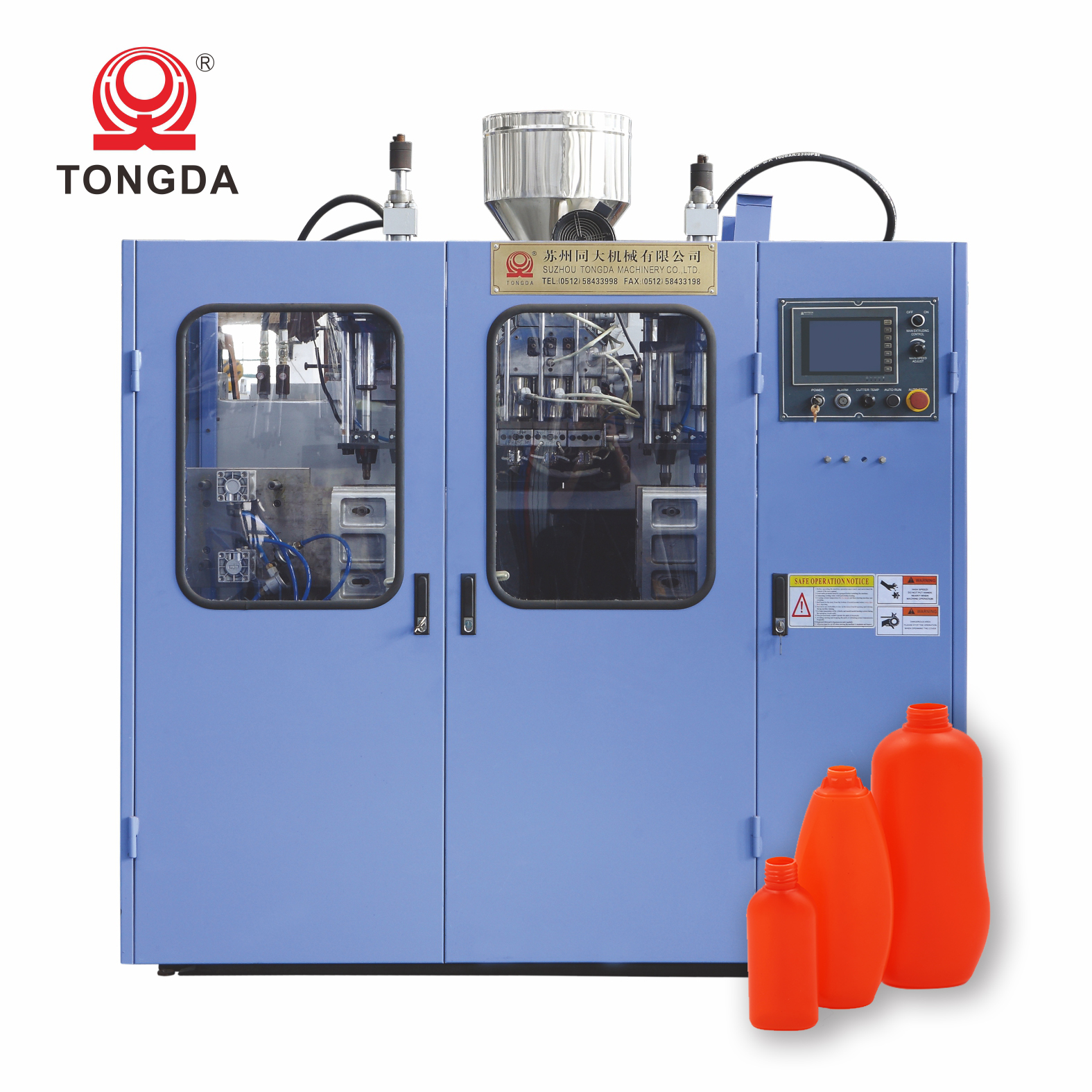 TONGDA HTll2L полностью автоматическая ПНД небольшей бутылки пластиковые мяч выдувная формовочная машина, 1 литр