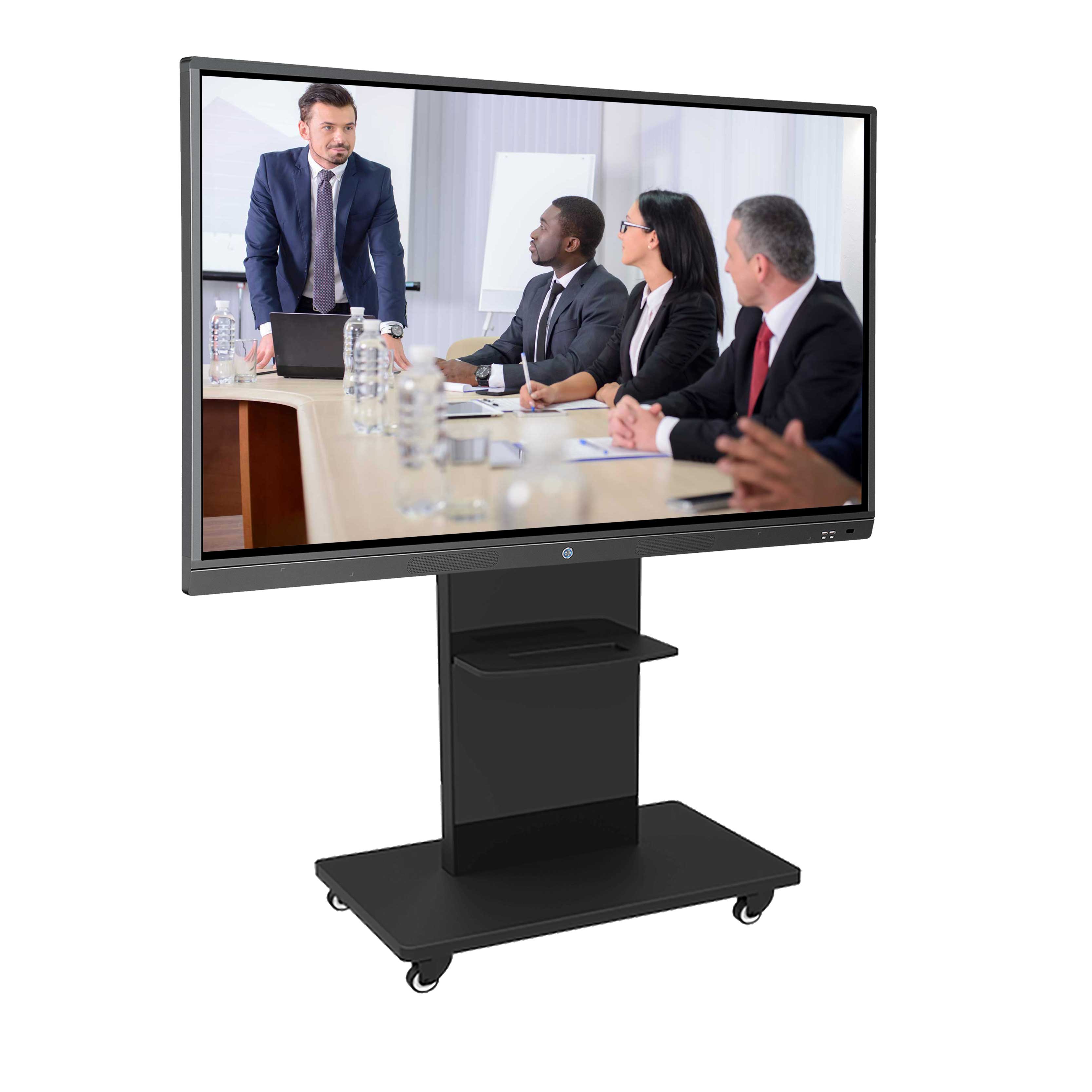 big 4k led digital pen touch screen smart white board All in one Interactive panel with OPS