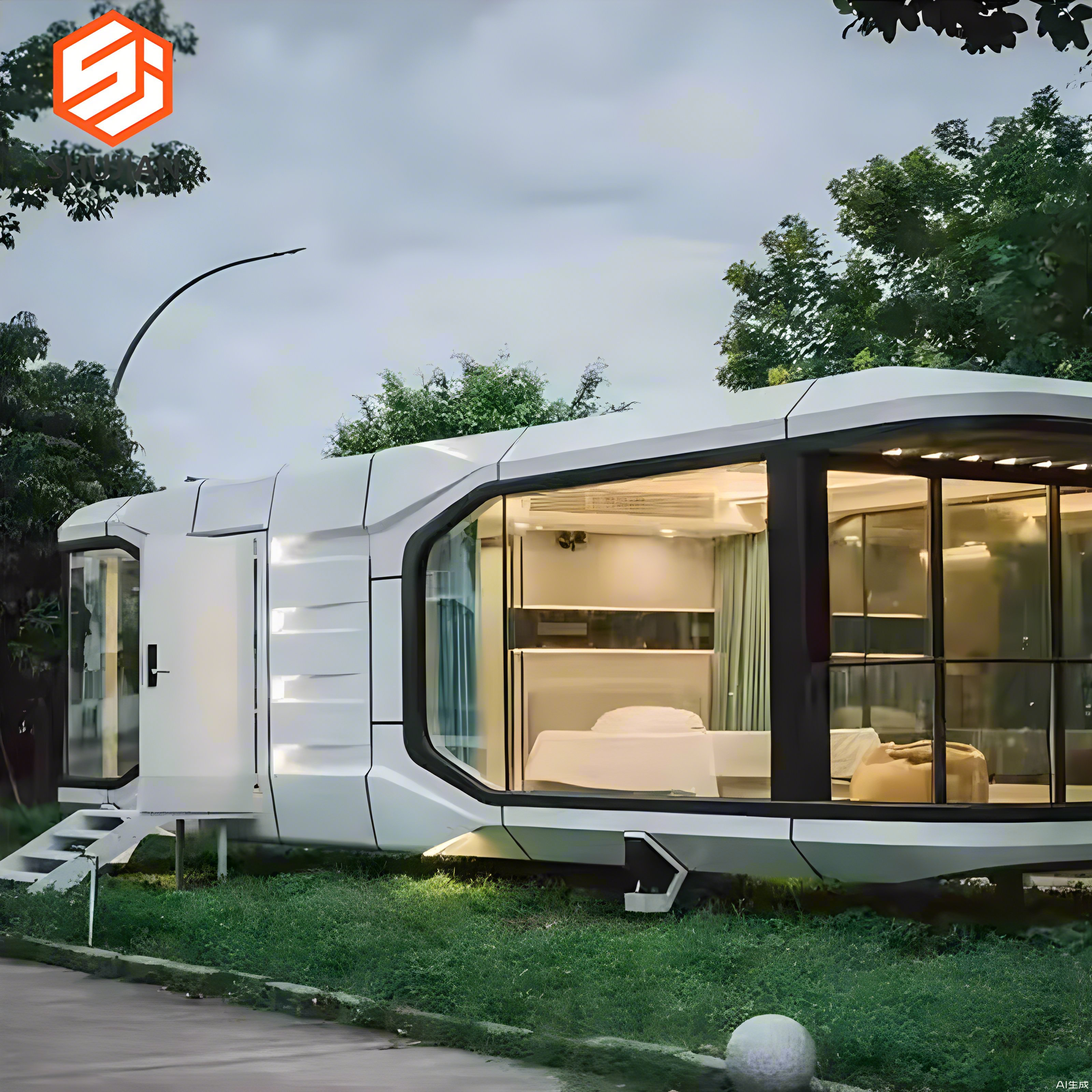 Volferdaa Luxury Mobile Home Modern Steel Foldable Container House Mini Casas Prefabricadas Capsule Hotel