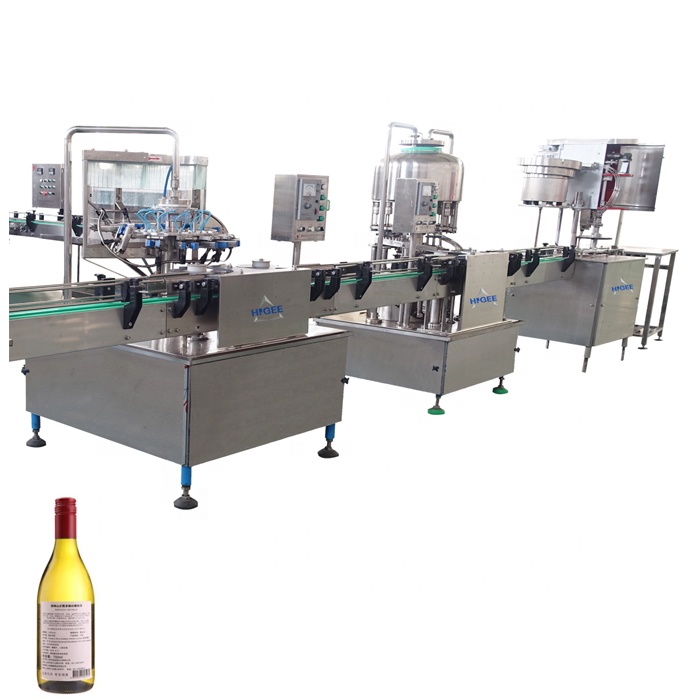 Wine filling and bottling machine with glass bottle liquor alcohol liquid carbonated beveragfilling machine line with beer cans