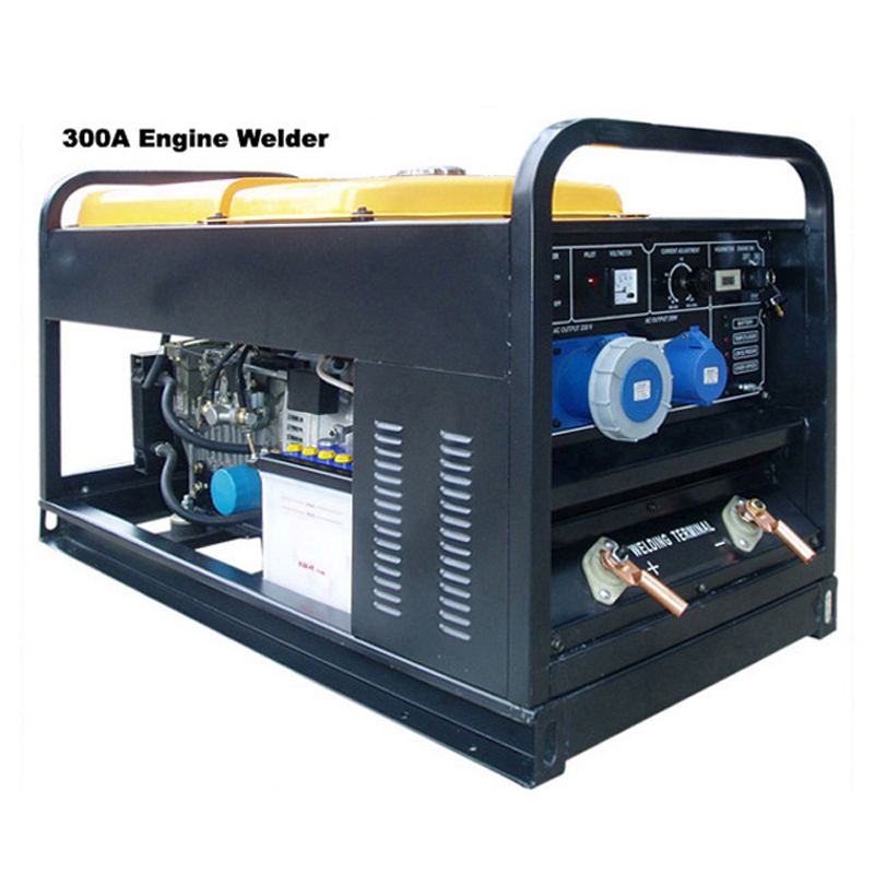 GFW-D300 195 Diesel Engine 8kw Alternator 300A MMA Stick Rod Holder Generating Welding Machine Set Manufacturer OEM