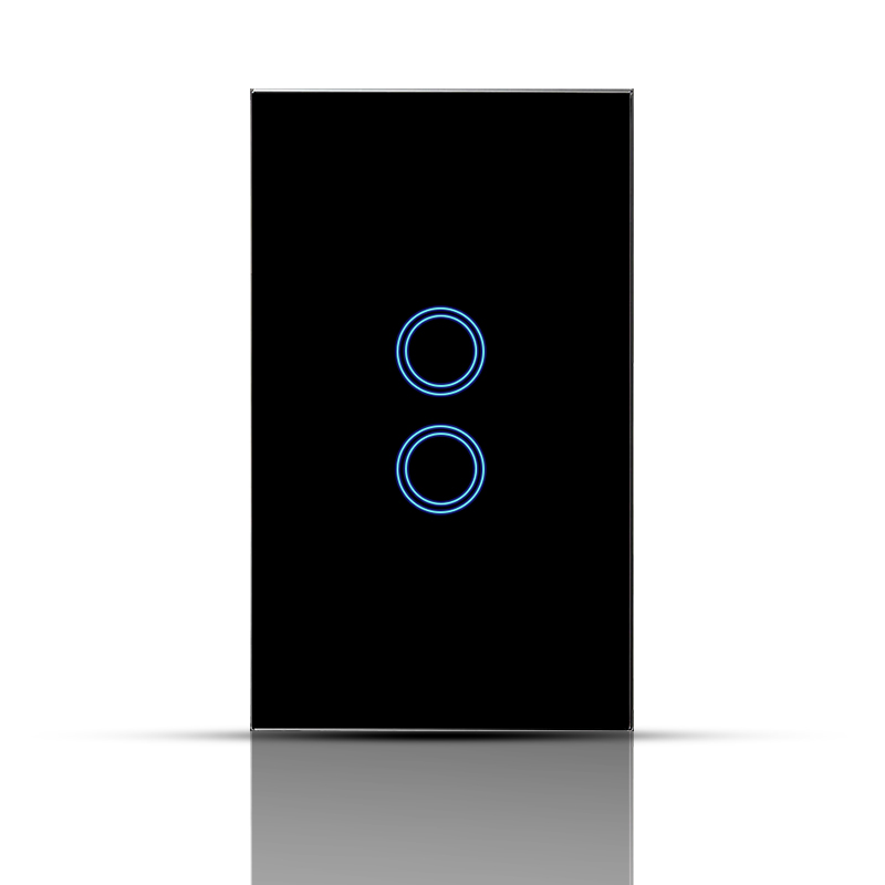 Умный дом 2 Gang Smart Wi Fi настенный выключатель работать с Tuya Alexa Google дома