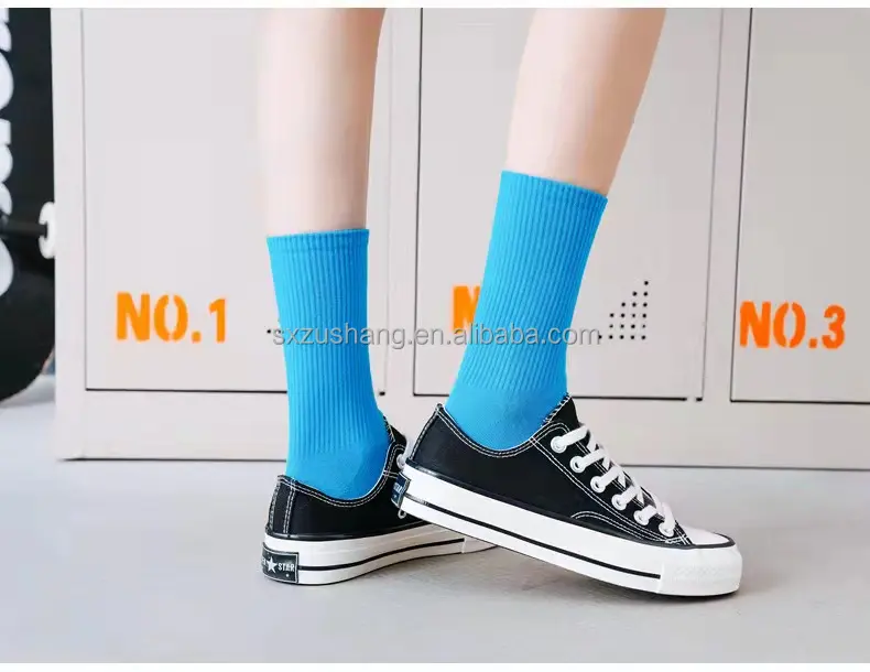 New Rainbow Colored Nk Socks Crocsnsocks High Quality Unisex Branded Candy Tube Socks Breathable Casual Sports Crew Socks