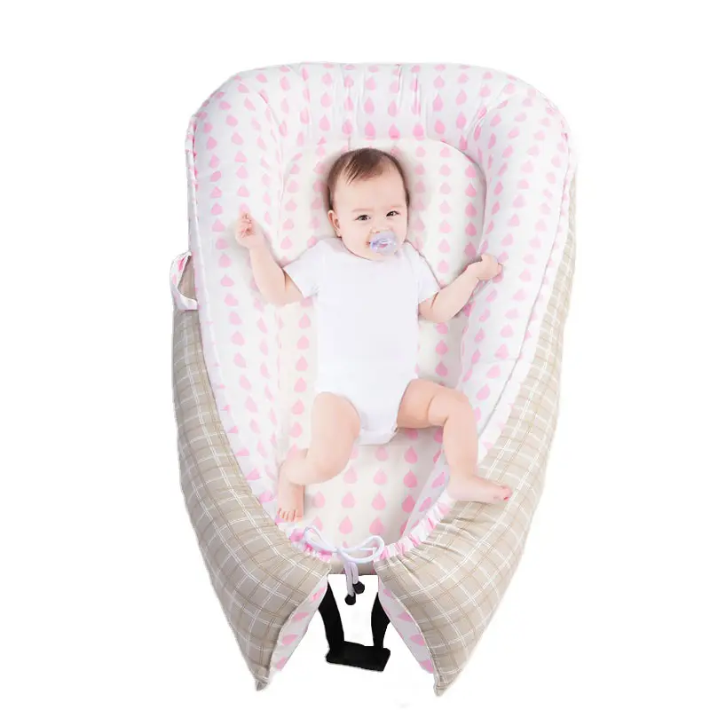 Newborn Baby Bed Portable Baby Lounger Sleeping Cotton Baby Nest