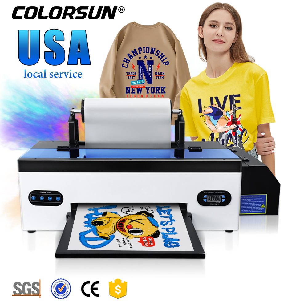 Multifunctional R1390 A3 DTF Flatbed Printer Small Pet Film T-Shirt Textile Printing Machine Used Multicolor Semi-Escrow