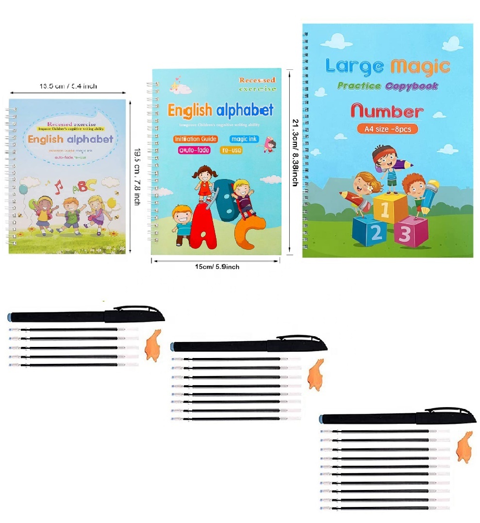 All Size Magic Practice Copybooks kids Reusable Book Sets Drawing Reusable Handwiriting Reusable Book Sets