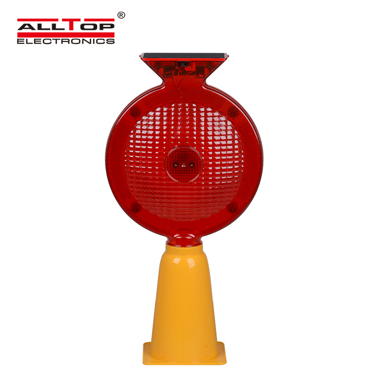 ALLTOP hot sale portable waterproof ip65 solar warning traffic light