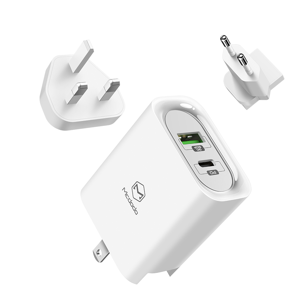 Mcdodo 30 Вт высокой мощности двойной Порты стены USB зарядное устройство для мобильного телефона с разъемом спецификации Usb Type-c PD КК зарядное устройство для мобильного телефона для MacBook для iPad
