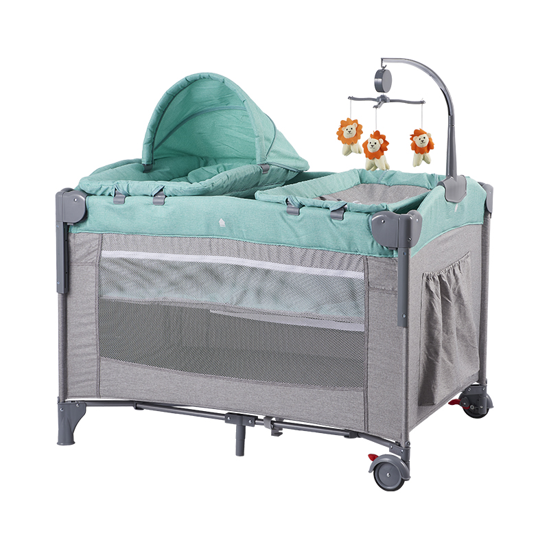 Square Baby Portable Travel Cot Folding Crib Baby Playpen Bed