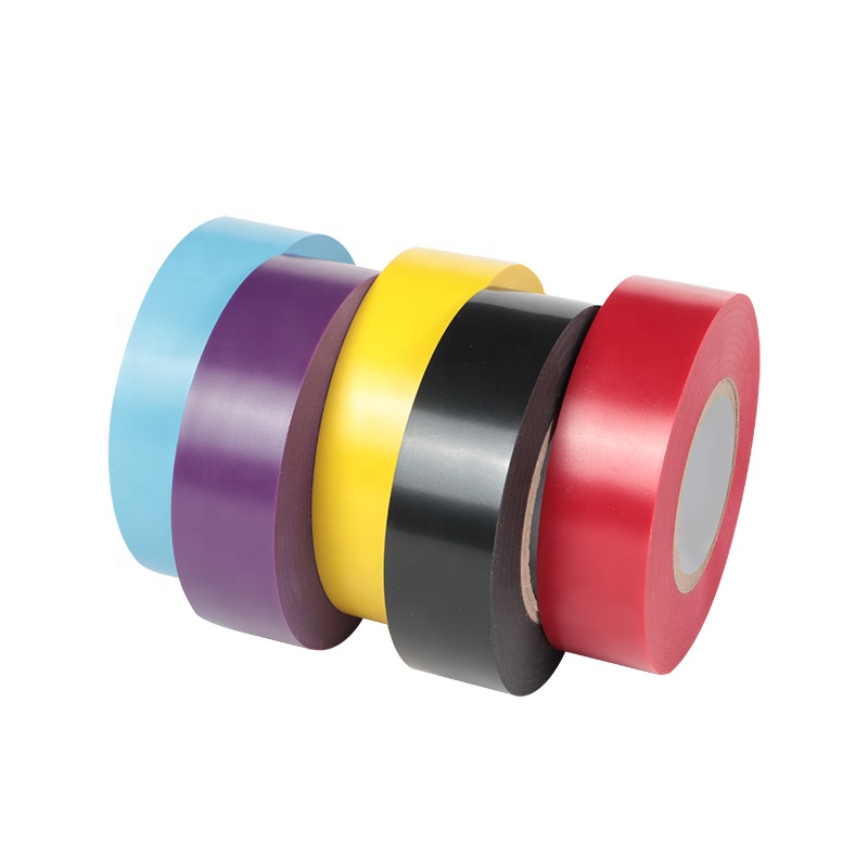 600 v electrical pipe insulating colorful pvc tape for electrical insulation