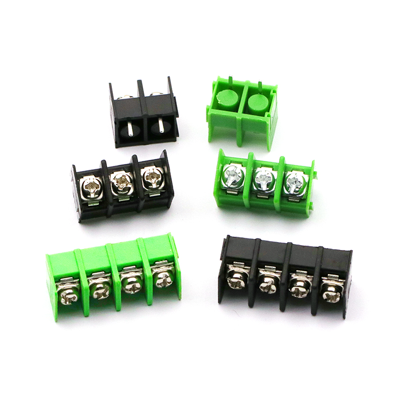 7.62 mm KF7.62 - 2P 3P 4P MG 762 - 2 3 4 Pin Can be spliced Screw Terminal Block Connector Black Green 7.62mm Pitch