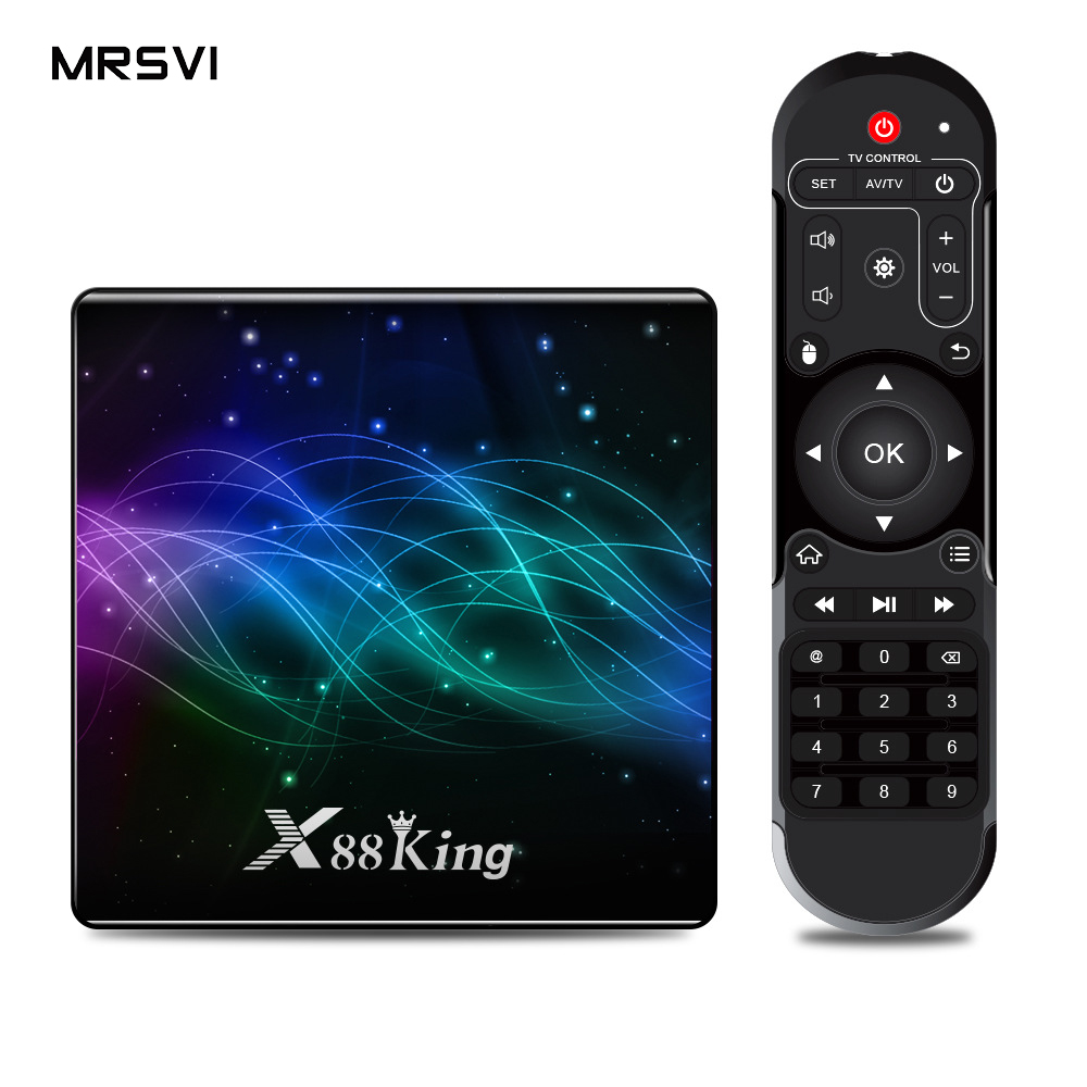 Новый стиль Медиаплеер smart tvbox X88King шестиядерный S922X 4G 128G BT5.0 2,4G /5G двухдиапазонный Wifi телеприставка