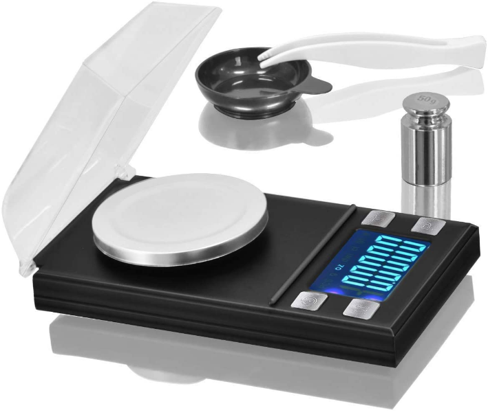 Digital Scale, 6 Units Conversion, LCD Back-Lit Display, Use for Jewelry/Medicine/Food/Powder(Battery Included)