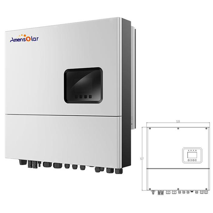 AMENSOLAR лучшие продажи со слежением за максимальной точкой Мощности гибридный 3kw Солнечный инвертор