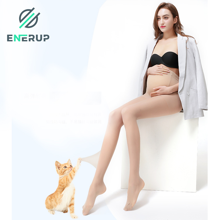 Нейлоновые женские носки Enerup 15-20 мм рт. Ст., прозрачные Компрессионные Колготки для беременных, компрессионные чулки, медицинское варикозное расширение