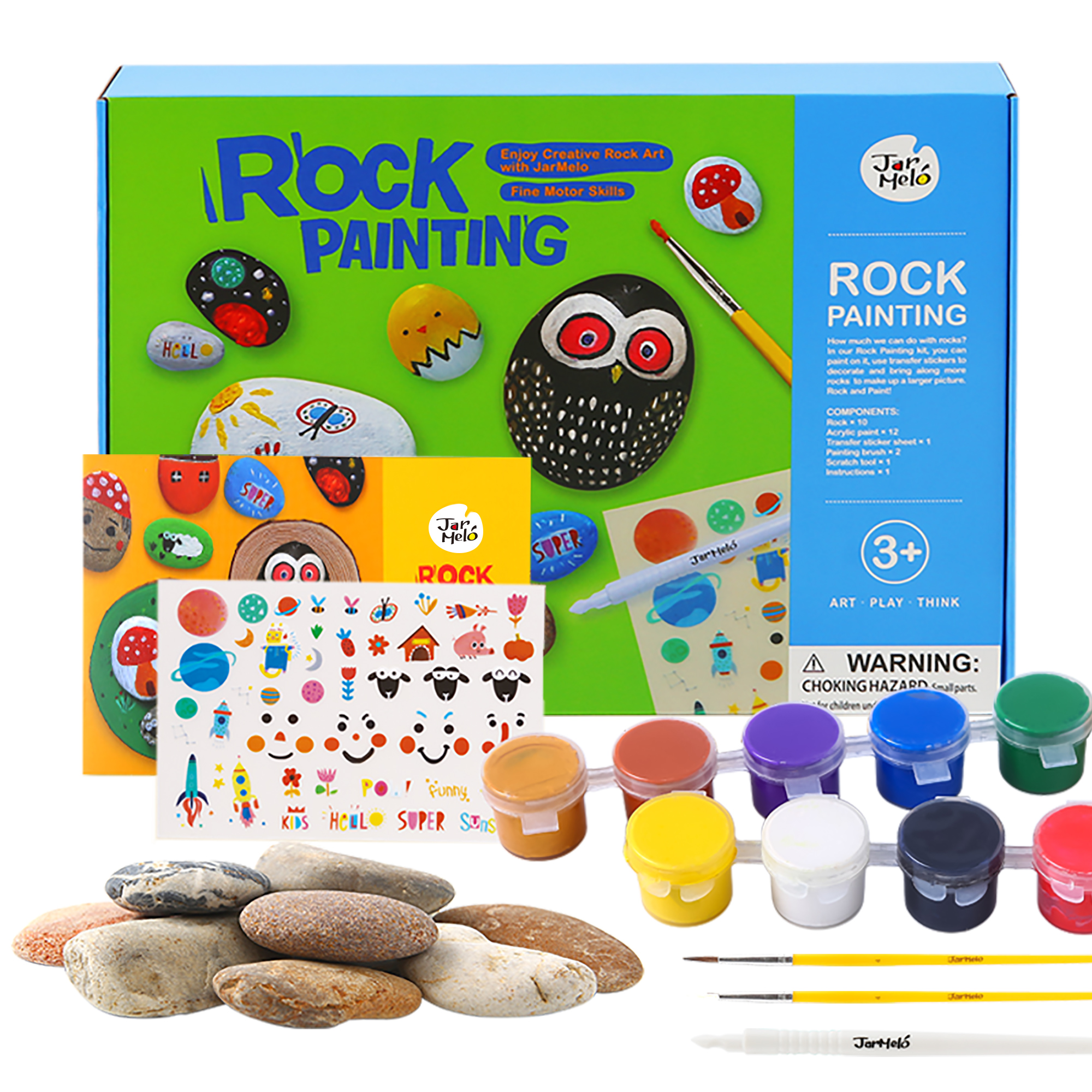 Non-Toxic magic stone children kids toys arts and crafts rock painting kit for kids