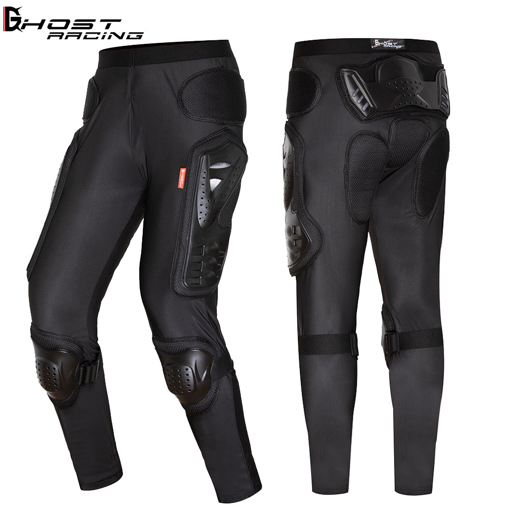 GHOST RACING Motorcycle Armor Pants Riding Motorbike Trousers Motocross Moto Off Road Racing Sports Knee Protective Gear