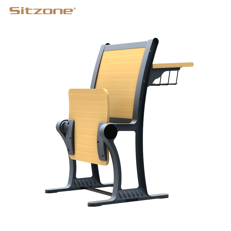 Movable student desk and chair college classrooms study table and chair for university