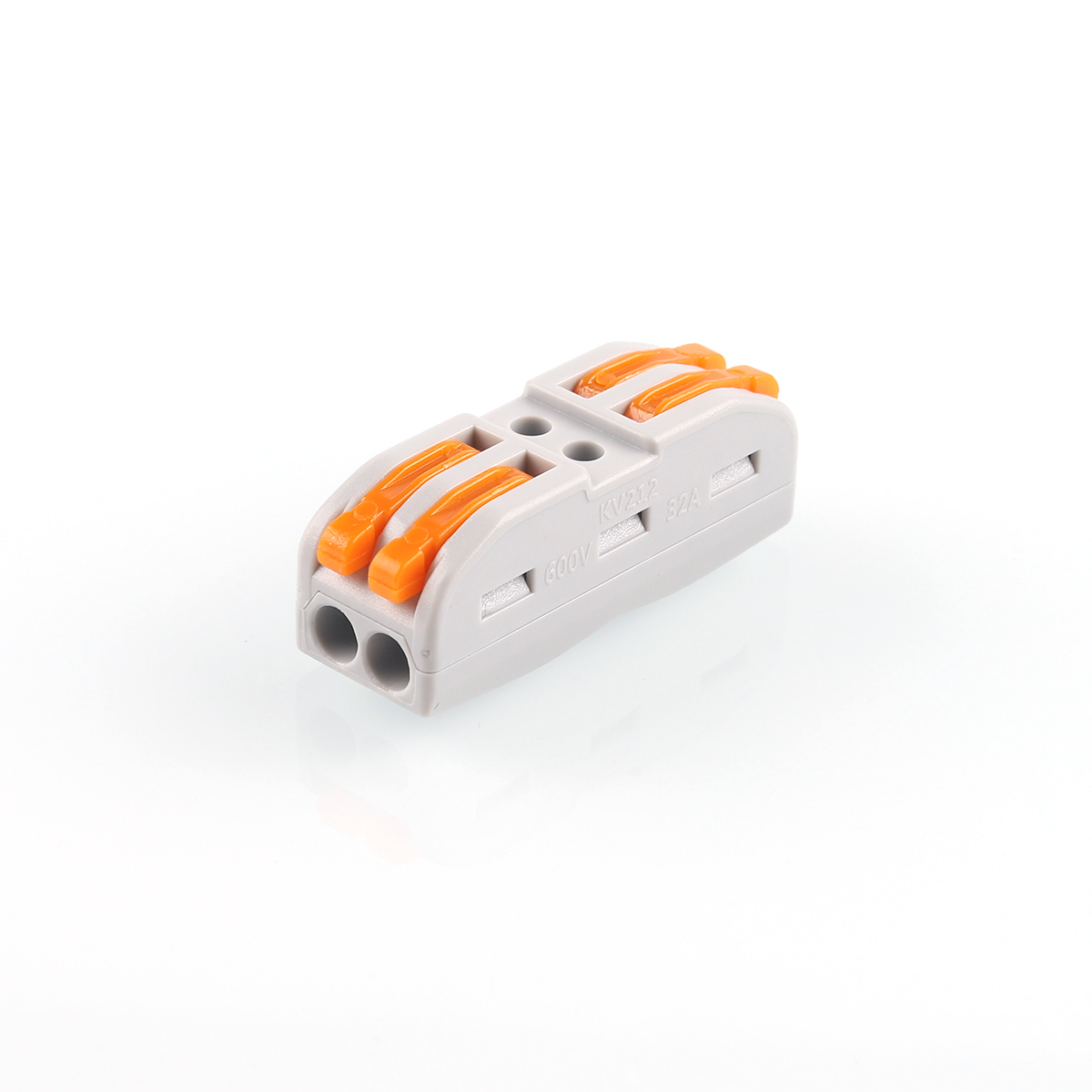 222 SPL-2 222-412 2Pin Универсальный Компактный проводной разъем Быстрый пуш-ап в проводниковый блок 0,08-2.5mm2