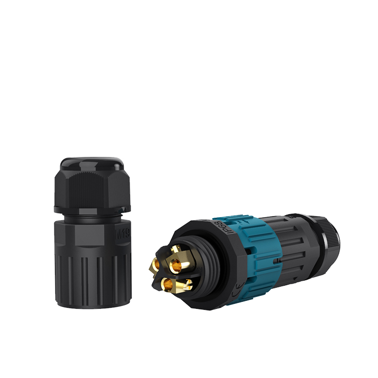 Waterproof Power Supply Outdoor Led Lights Strip Screw Solder Brass Male Female Connector