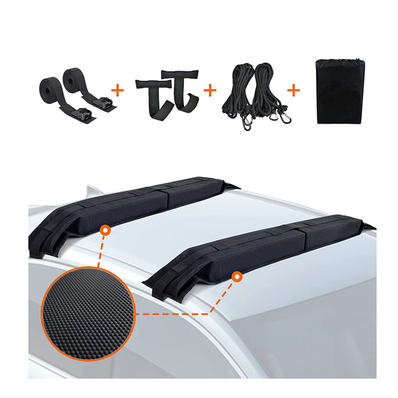 Amazon Popular Upgraded Universal Car Soft Roof Rack Pads For Surfboard Kayak SUP Paddleboard Snowboard