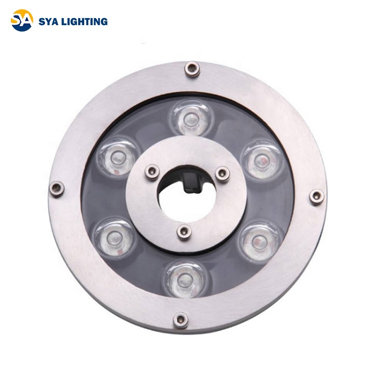 SYA-502 Factory SS304 Stainless Steel Underwater Lights For Fountains IP68 RGB Ring LED Fountain Light