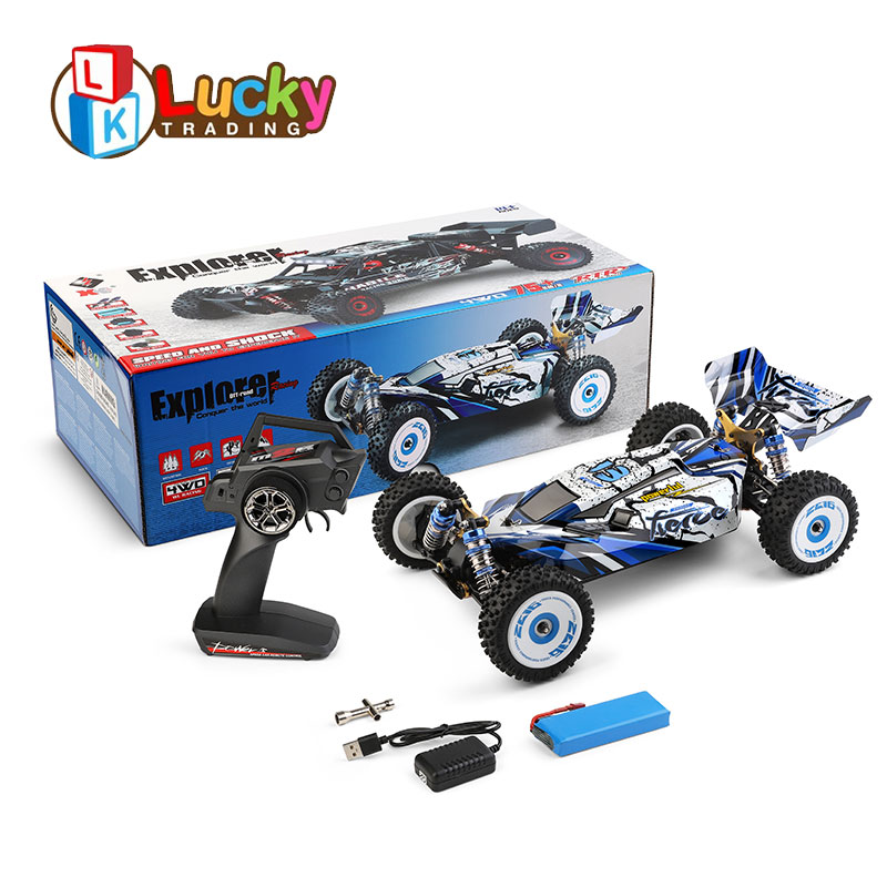Wltoys 124017 бесщеточный 1:12 4wd металлический двигатель для шасси 75 км/ч пустынный грузовик гусеничный Радиоуправляемый хобби электрический автомобиль
