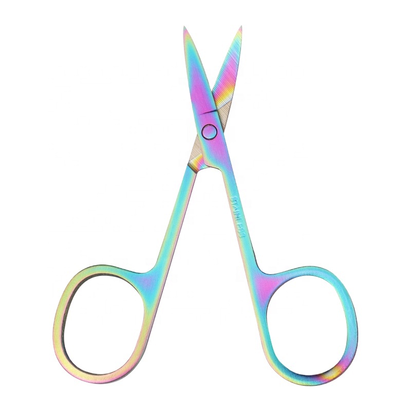The Latest Design Of Wholesale Beauty Personal Products Round head scissors Makeup Eyebrow American Makeup Supply