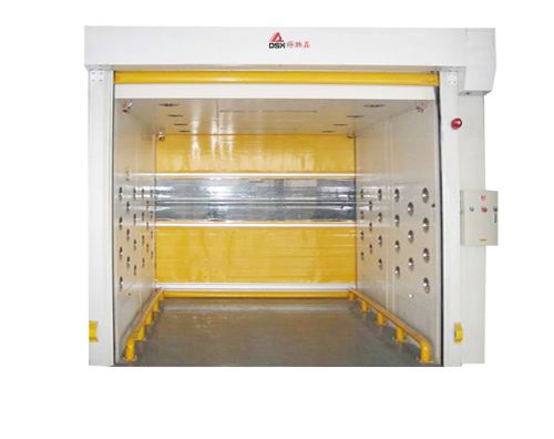 High Quality Automatic Cargo Air Showers With PVC Shutter Clean Room Air Shower