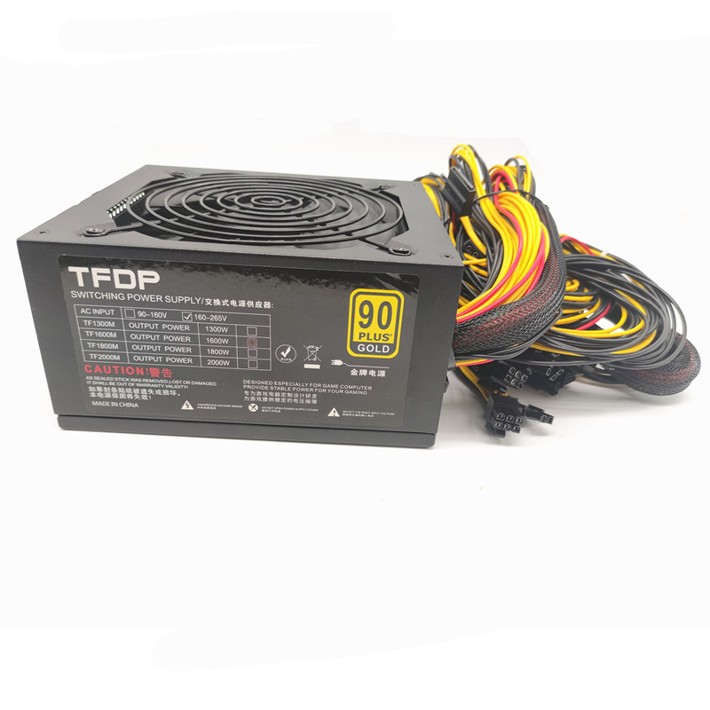 Power Supply 1600W 1800W 2000w 2400w 2800w ATX PSU for RX470 RX580 RX570 RX560 Pico PSU Asic Bitcoin Miner ATX Mining Machine