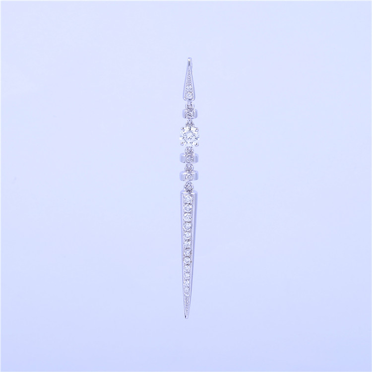 Лидер продаж Мода кулон 18 К Solid White Gold Diamond Подвеска для леди