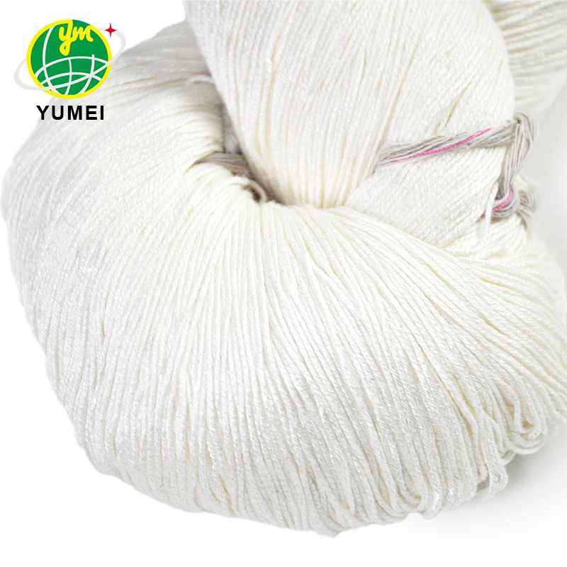 Competitive Price Smooth Bamboo Raw White Yarn Pure Bamboo Yarn Natural Bamboo Fiber Yarn