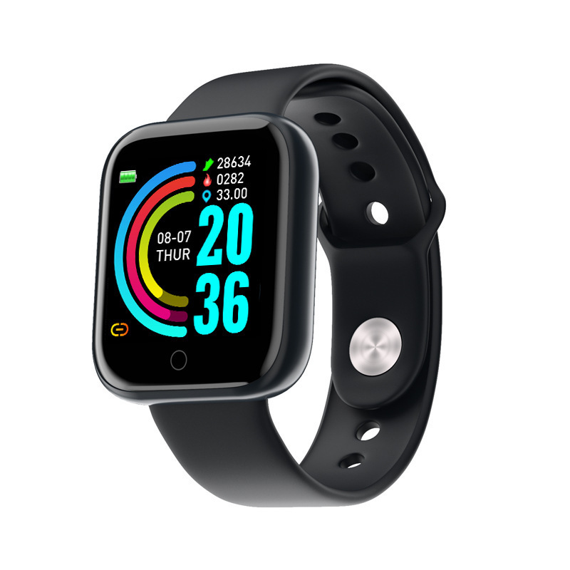 Amazon hot Sale smart watch y68 new wrist bracelet band blood pressure sport wristband fitness tracker D20 smartwatch