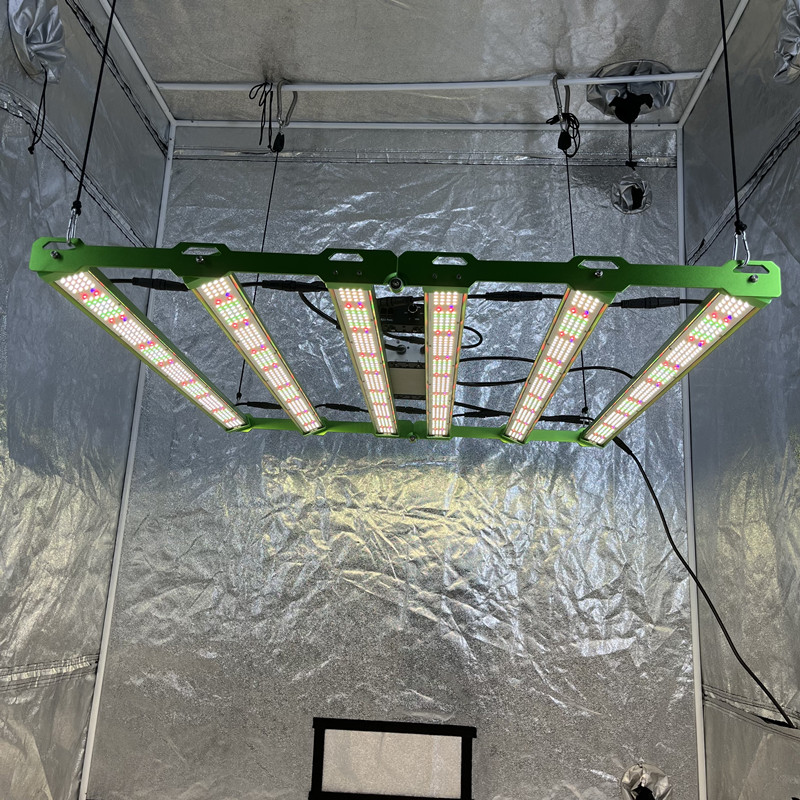 No Tax To EU! UV IR Separate Switches, KingBrite P55 600W Samsung LM301H EVO Mint White+Emerald Green 660nm UV IR Rotatable LED Grow Light Bar