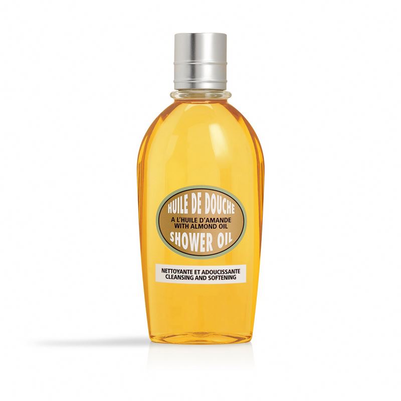 Leaving satiny softness shower oil Gently Cleansing Almond bath oils