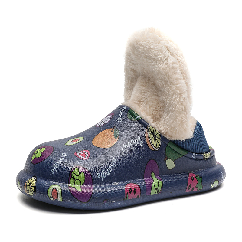 Winter Children Home Slippers Kids Baby Cotton Girls Plush Warm Slippers Boys Indoor Slippers Cute Garden Shoes