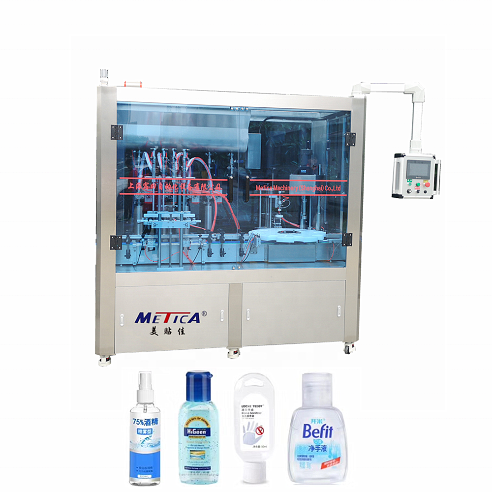 OEM automatic gel sanitizer filling machine 75% alcohol spray ethanol filling capping machine