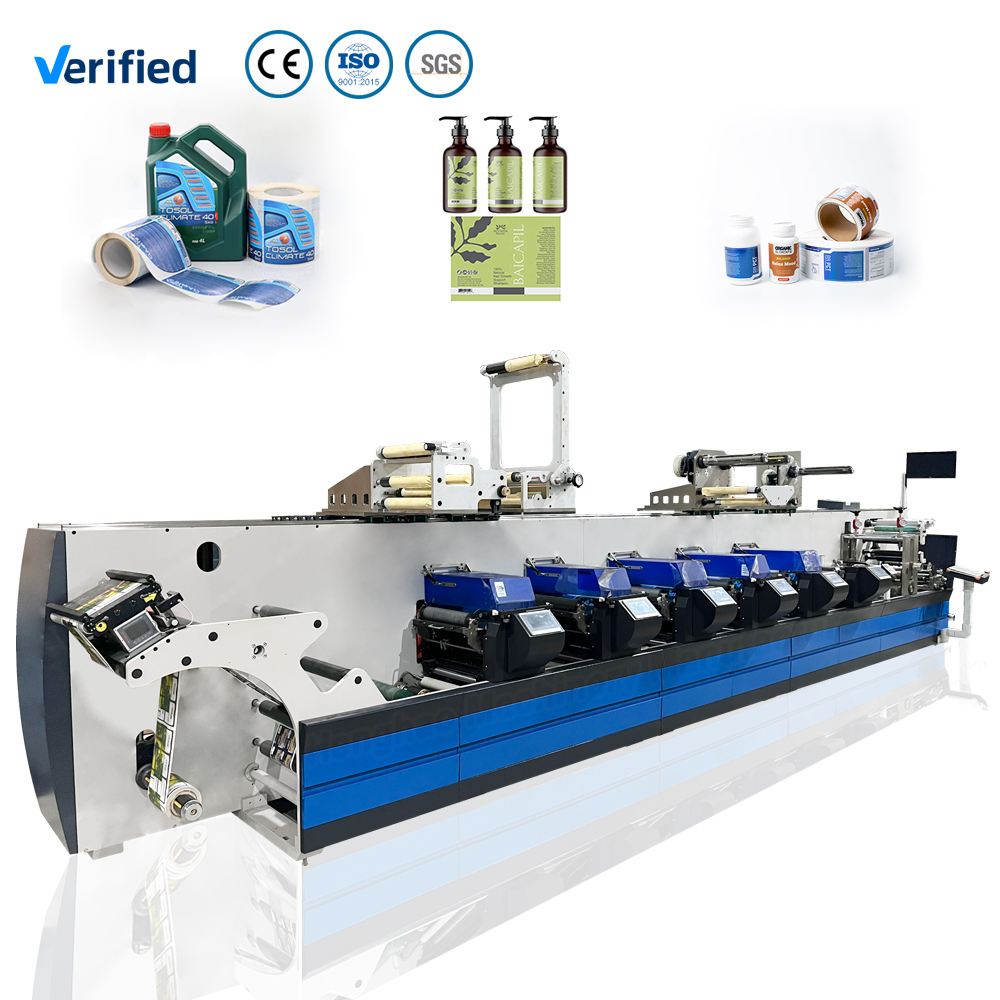 Flexo Graphic Printing Machine Roll To Roll Automatic Flexo Printing Machine Fast Speed UV Varnish Coating Label making machine