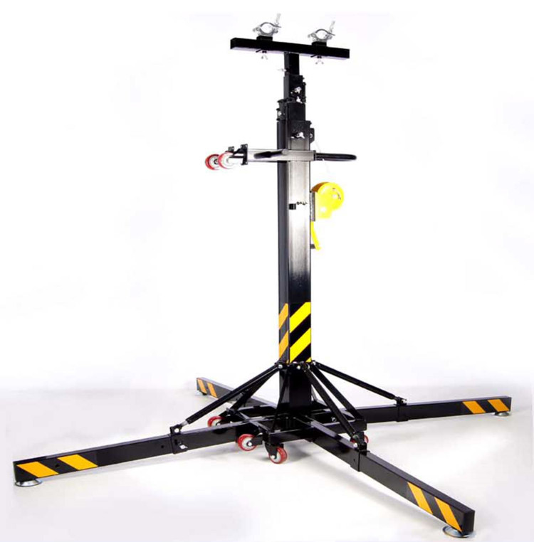 heavy duty 4m/6m/7m foldable hand crank lifting tower lighting truss stand