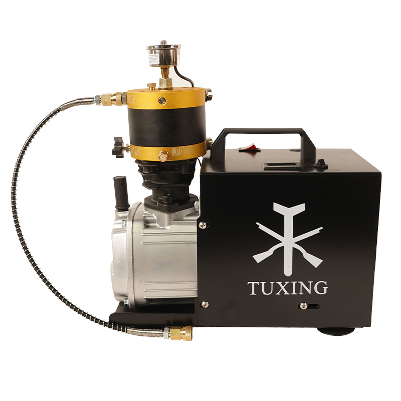 TUXING 220V 300 bar 4500psi Регулируемый воздушный компрессор PCP с автоматической остановкой