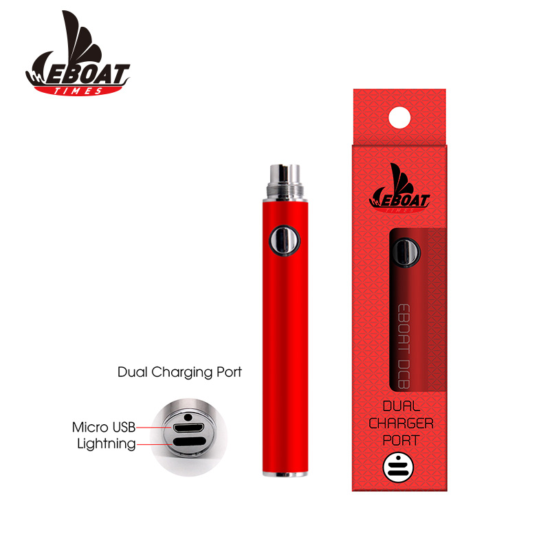 Eboattimes double charger 4 clicks variable voltage 650mah disposable cbd battery with charger