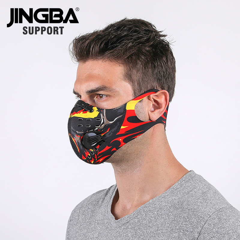Спортивная маска JINGBASUPPORT, маска для тренировок, езды на велосипеде, маска для спорта на открытом воздухе с фильтрами