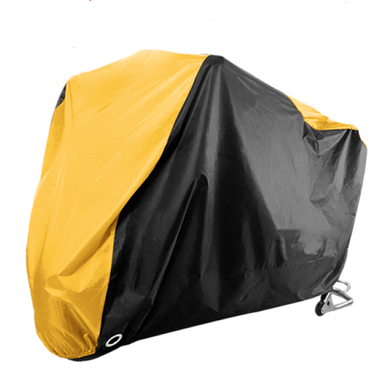 FOR Black+yellow Design Waterproof Motorcycle Covers Motors Dust Rain Snow UV Protector Cover Indoor Outdoor M L XL XXL XXXL
