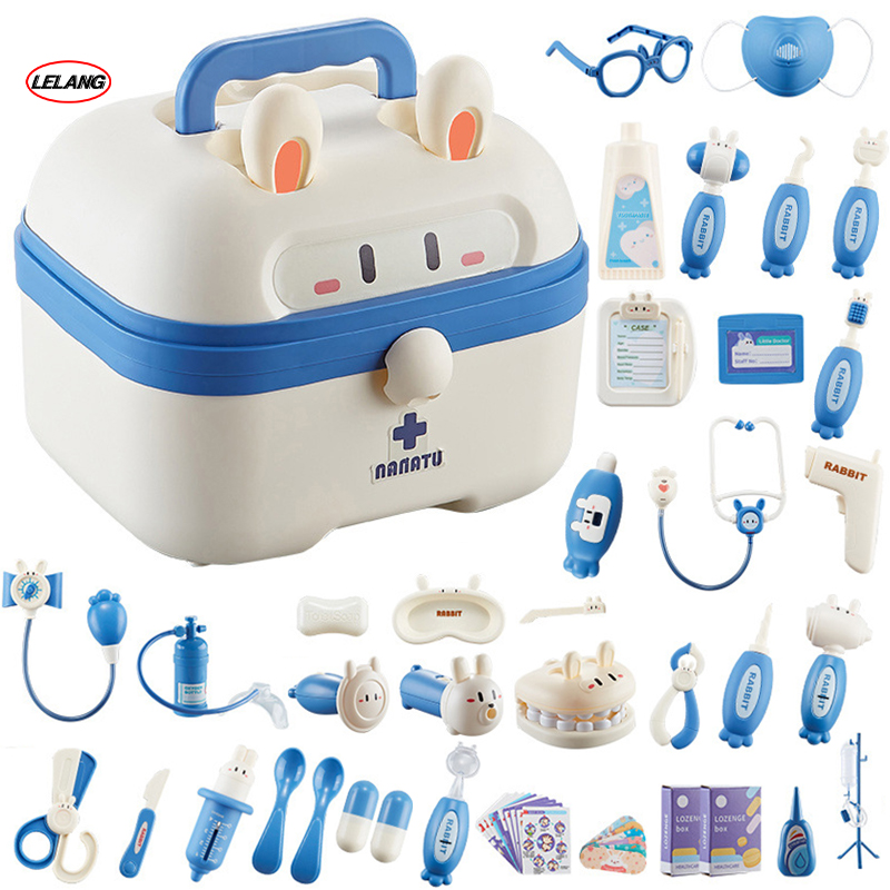 Factory Direct Cute Doctor Kit Toys Educational Role Play Game Pretend Play Kids Toys Doctor Play Set for Kids Girls Children