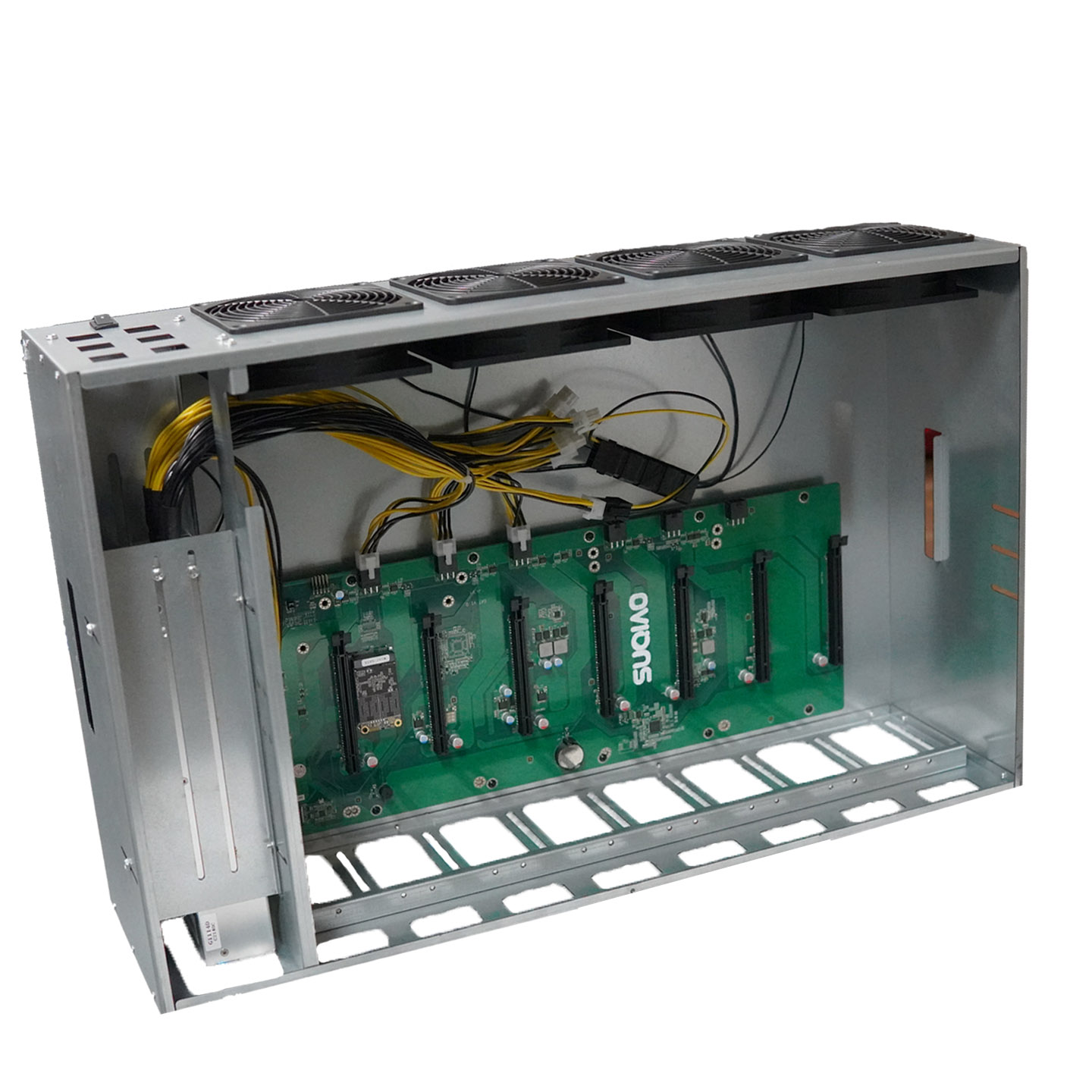 С оперативной памятью/PSU/SSD рама Rig чехол 8 GPU графика чехол под открытым небом 8 Gpu Серверная материнская плата чехол
