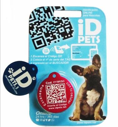 Идентификационная метка для домашних животных, 13,56 МГц, NFC, QR-код, RFID-метка для отслеживания домашних животных, электронный ошейник для собак