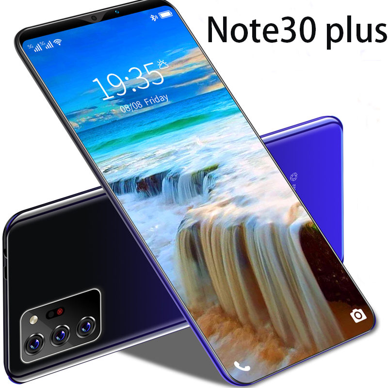 Мобильный телефон 5G Note30 plus, HD экран 6,1 дюйма, 4800 мАч, две sim-карты, 12 Гб + 512 ГБ, камера 13 МП + 24 МП, смартфон android