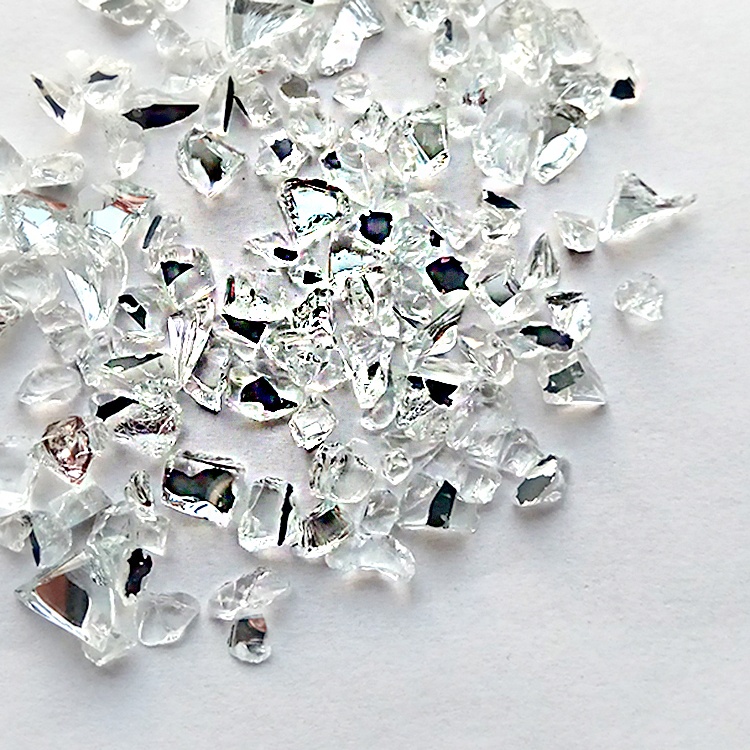 Оптовая продажа, Прямая поставка с завода, зеркальные стеклозеркальные чипсы неправильной формы