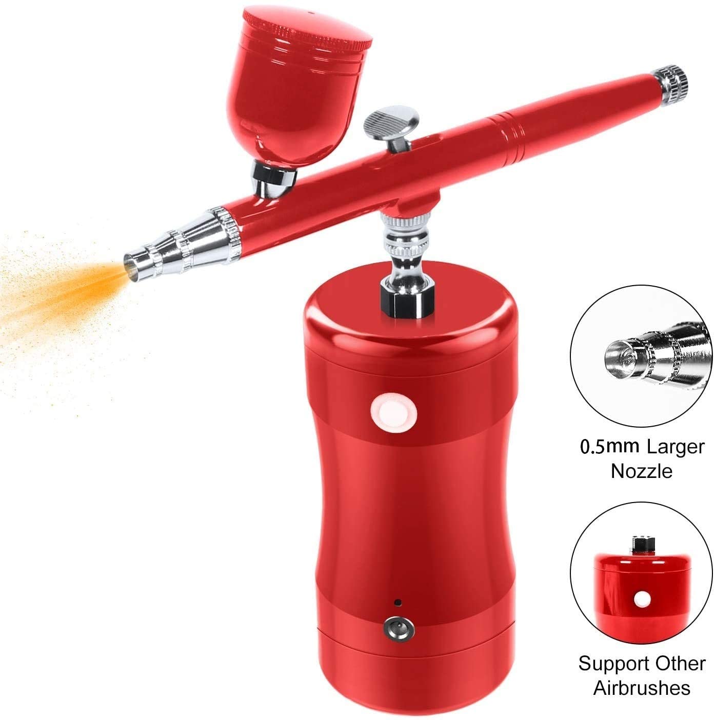 Airbrush Kit Compressor Air Brush Kit Mini Art Painting Gun Sprayer Upgraded Cordless Airbrush Kit with Air Compressor Airbrush