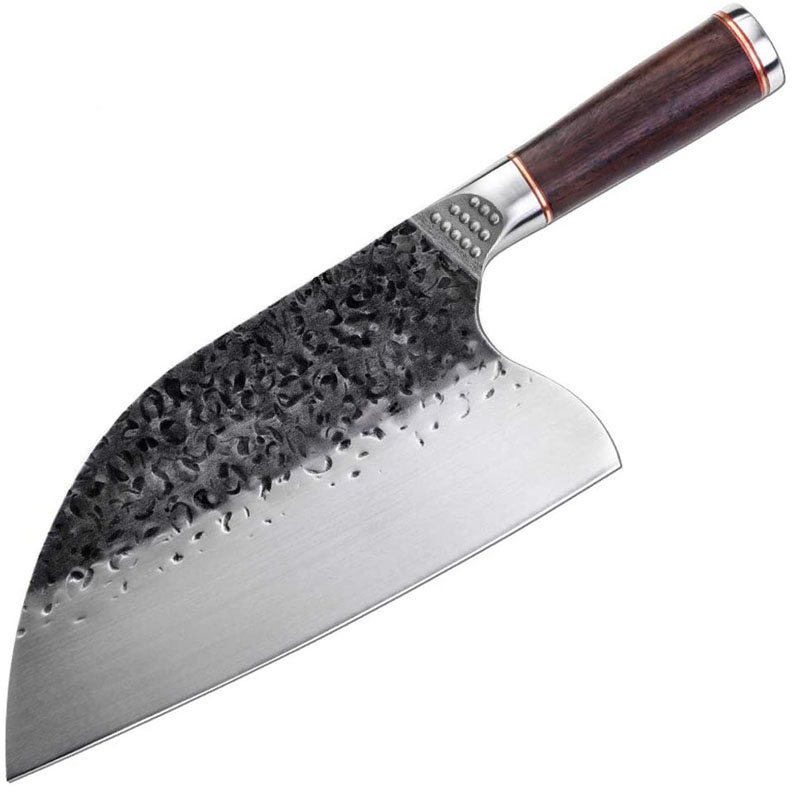 Лидер продаж на Amazon, японский нож мясника из высокоуглеродистой стали 8 дюймов 5Cr15mov, шеф-повар, кухонный нож мясника с деревянной ручкой
